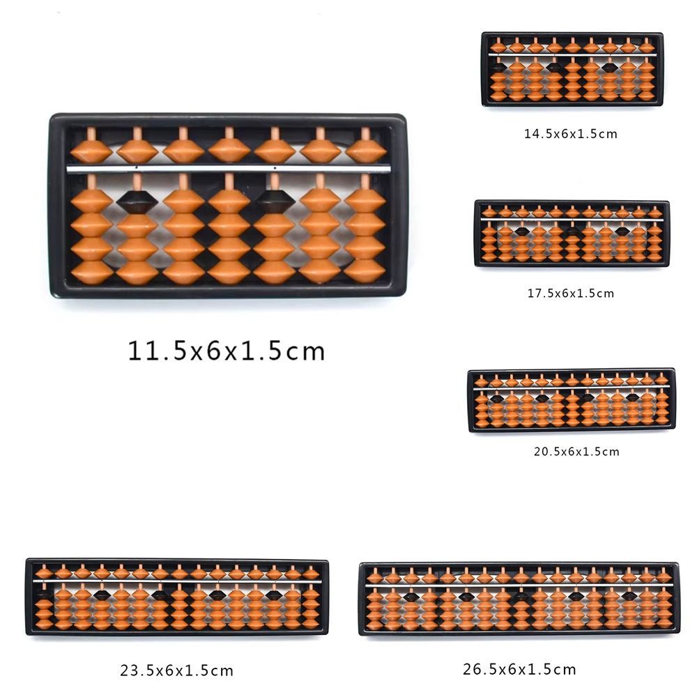Abacus Counting Bead - New Plastic Standard Abacus 7/9/11/13/15/17 Digit