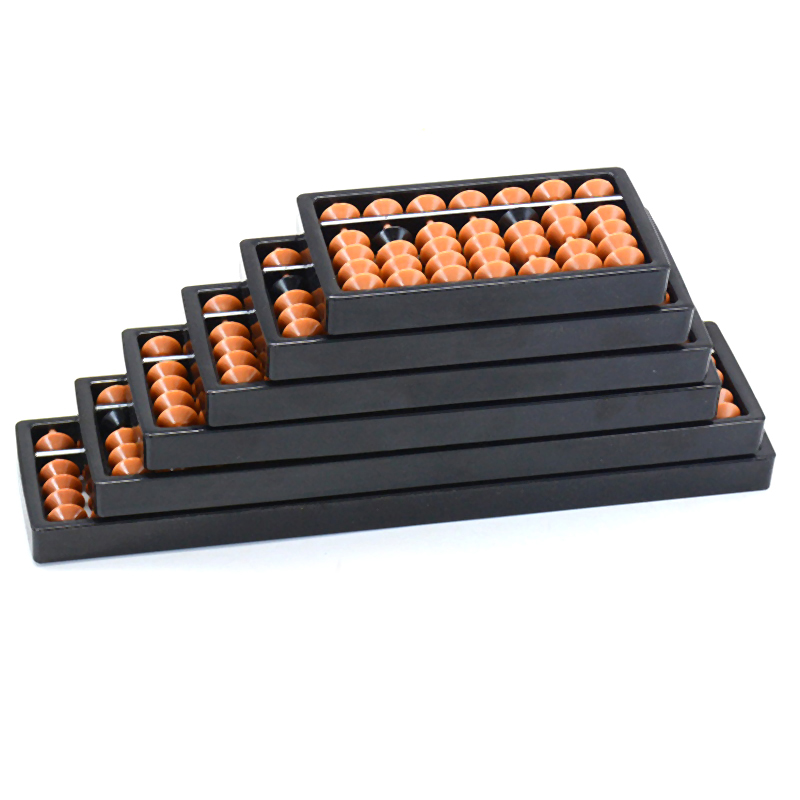 Abacus Counting Bead - Abacus 7/9/11/13/15/17 Digit Rods Standard Brown