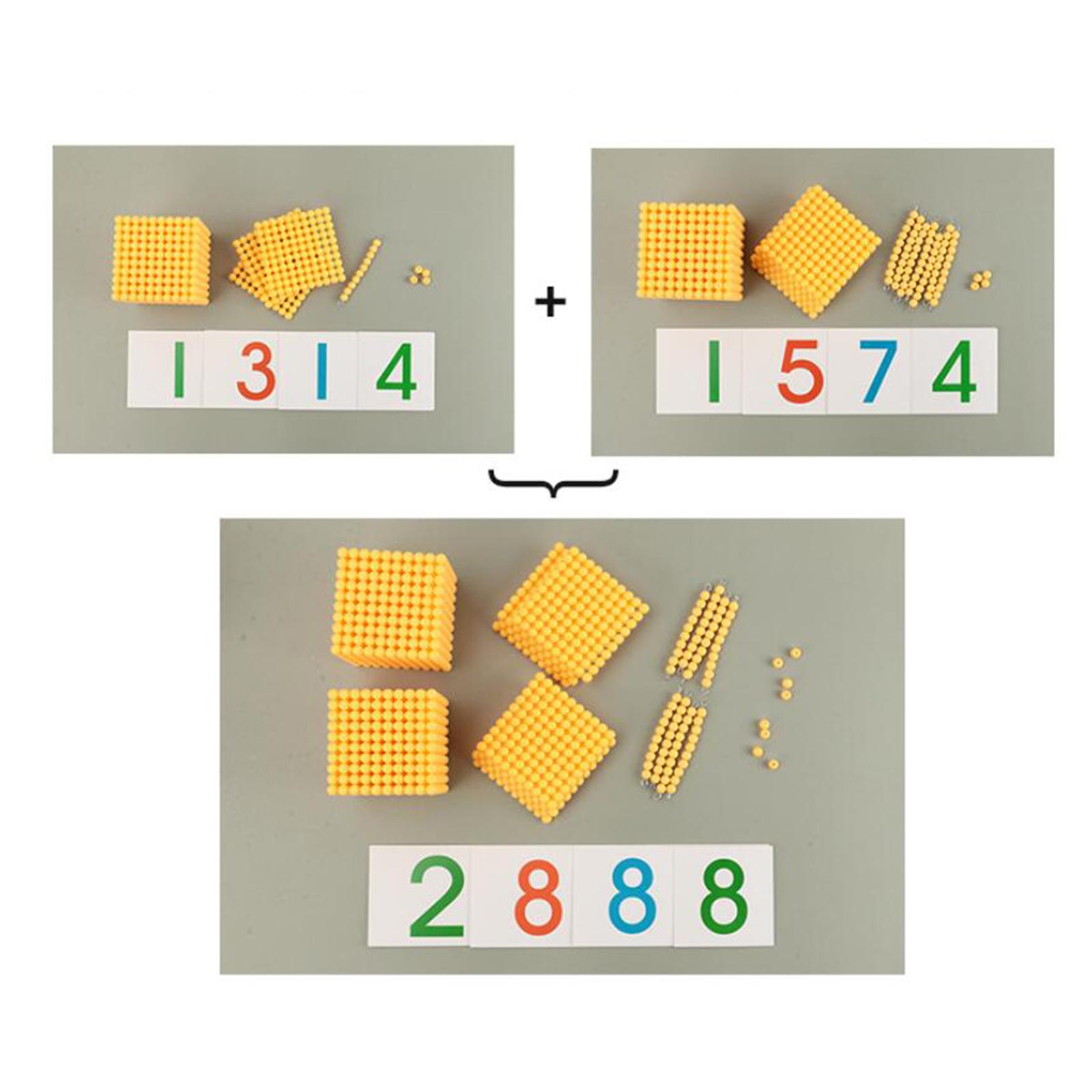 Math Manipulative Set - Montessori Bead Material Set Math Toy