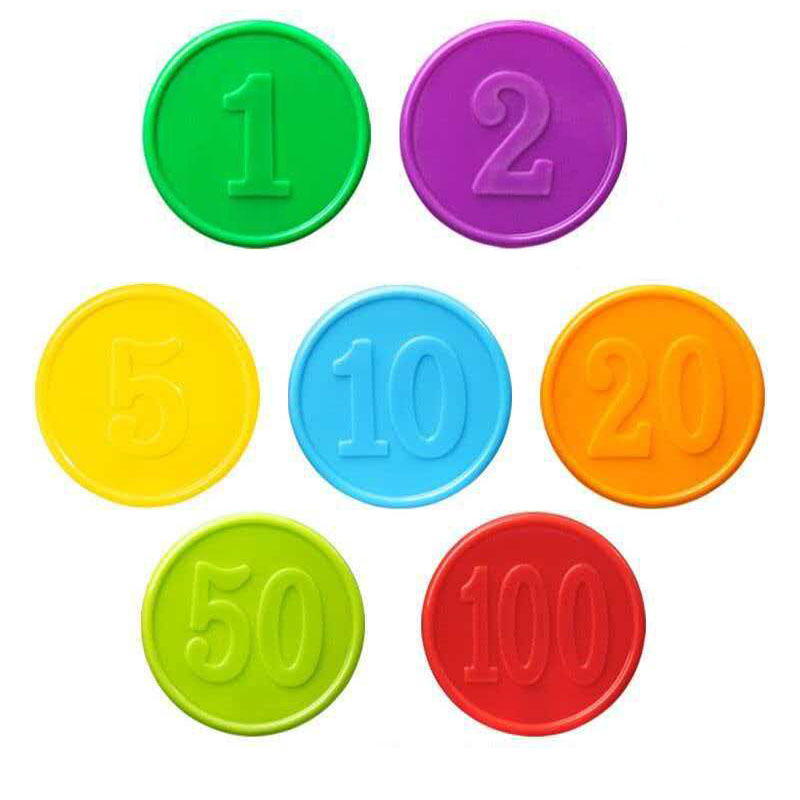 40PCS Poker Chips With Numbers - Math Manipulative Set 评论和价格