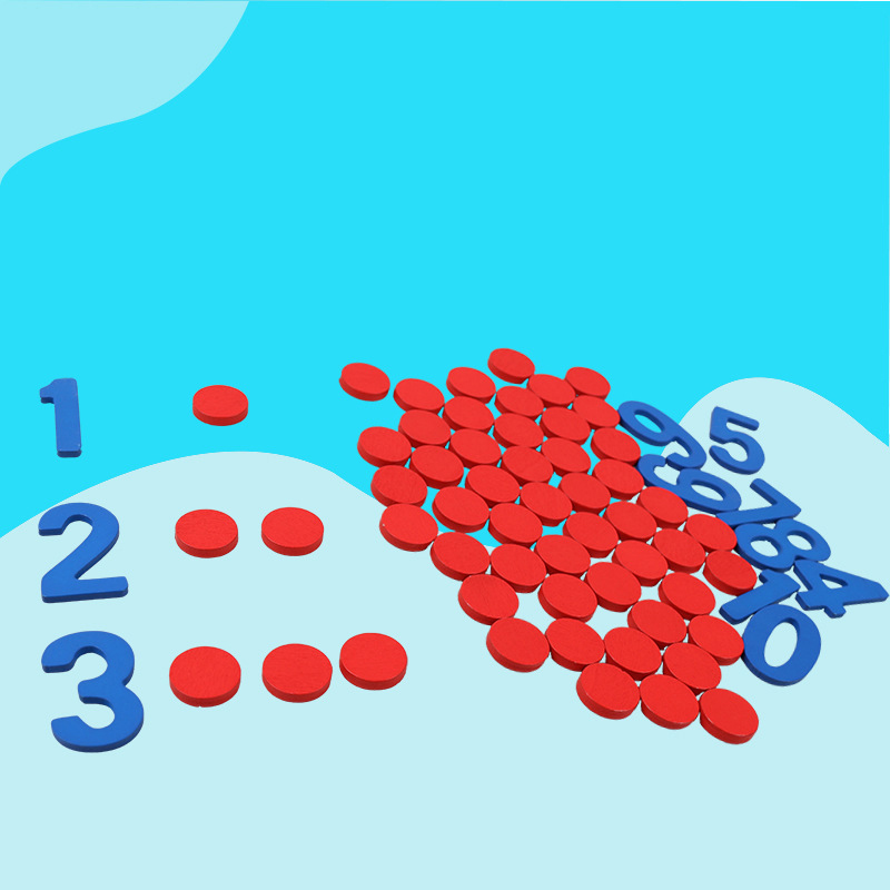 Kids Wooden Montessori Cogniti - Math Manipulative Set 评论和价格