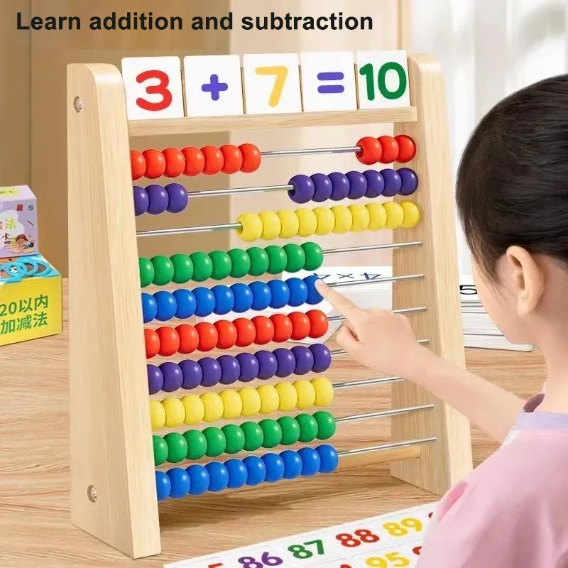 Wooden Counting Toy Abacus Mon - Abacus Counting Bead 评论和价格