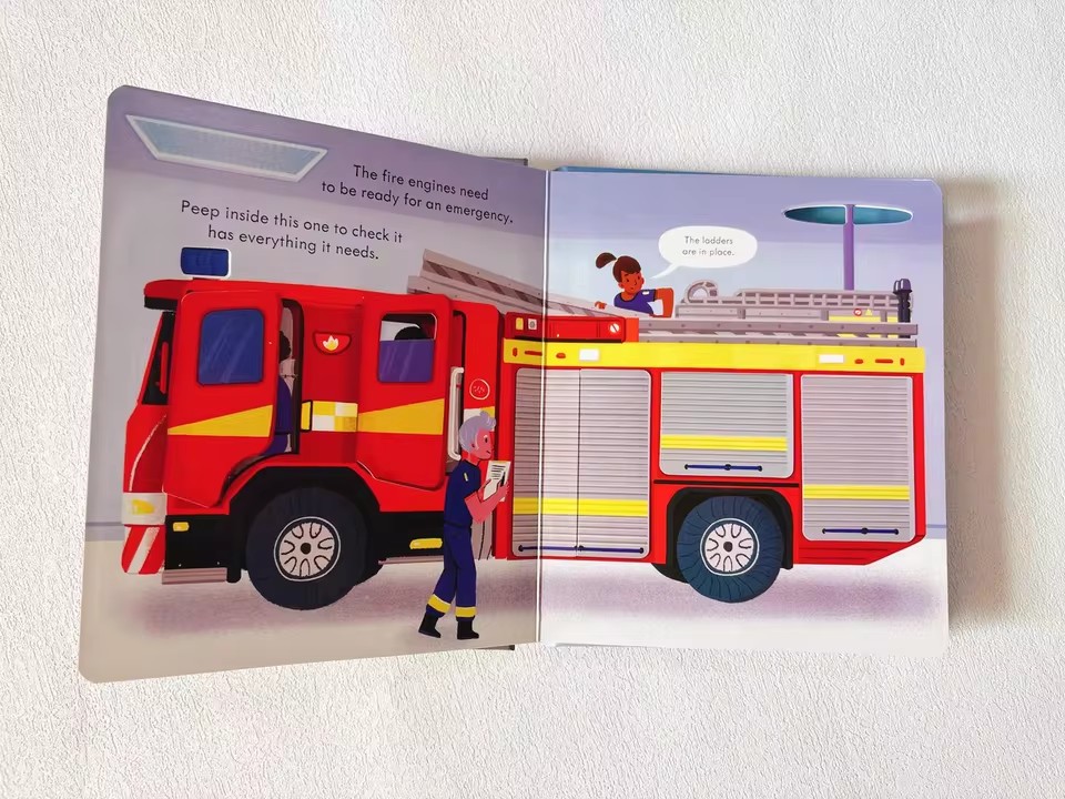 Usborne Peep Inside How A Fire - Kid Education 评论和价格