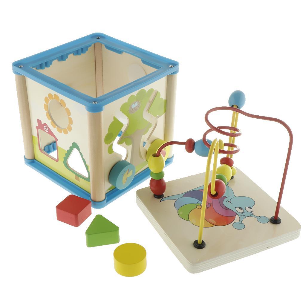 Wooden Activity Cube 3D Puzzle - Abacus Counting Bead 评论和价格