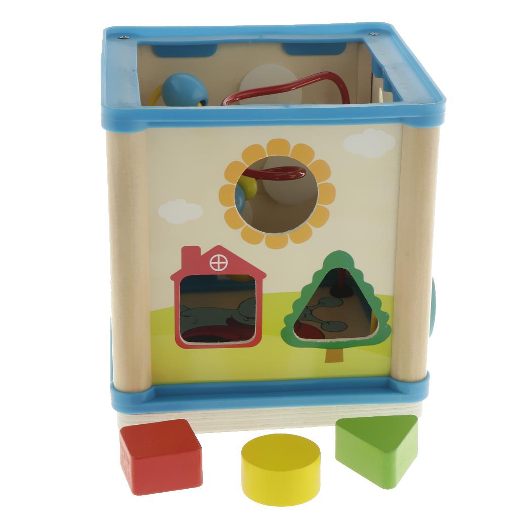 Wooden Activity Cube 3D Puzzle - Abacus Counting Bead 评论和价格
