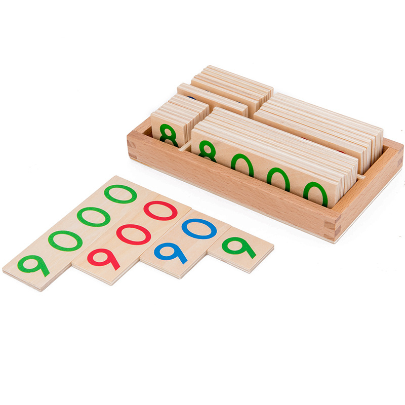 Wooden Numbers Card 1-9000 Mon - Math Manipulative Set 评论和价格