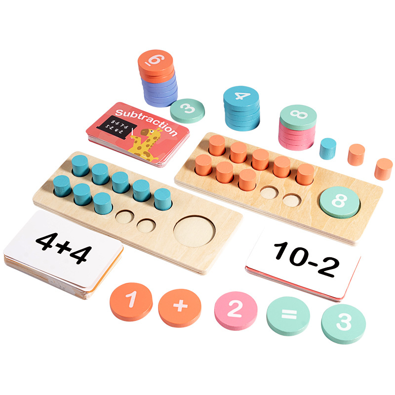 Children's Wooden Number Board - Math Manipulative Set 评论和价格
