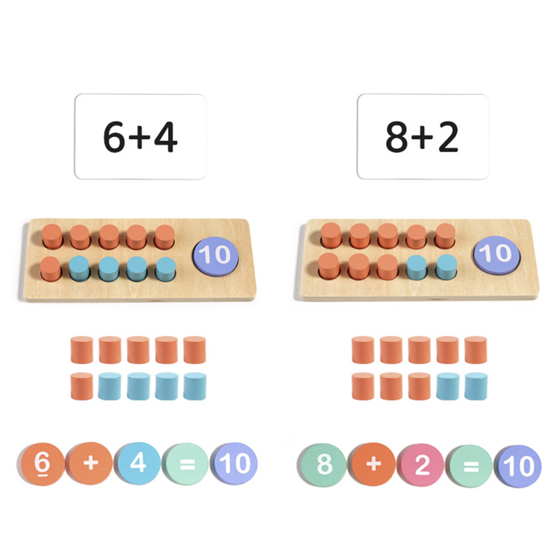 Children's Wooden Number Board - Math Manipulative Set 评论和价格