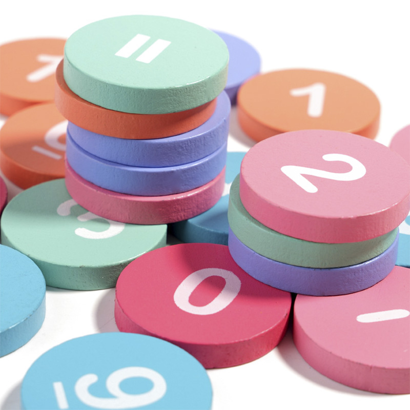 Children's Wooden Number Board - Math Manipulative Set 评论和价格