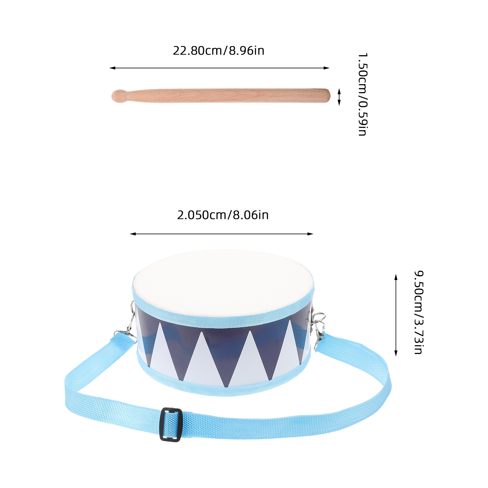 1Set Kids Snare Drum Wooden Pe - Kids Education Music 评论和价格