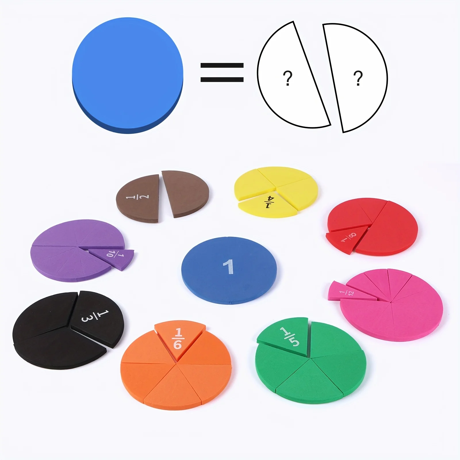 9 PCS Fraction Math Manipulati - Math Manipulative Set 评论和价格