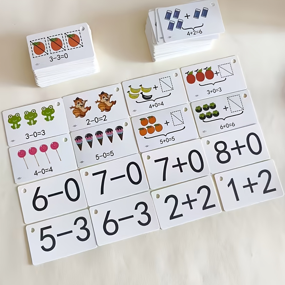 132 Cards with Addition and Su - Math Manipulative Set 评论和价格