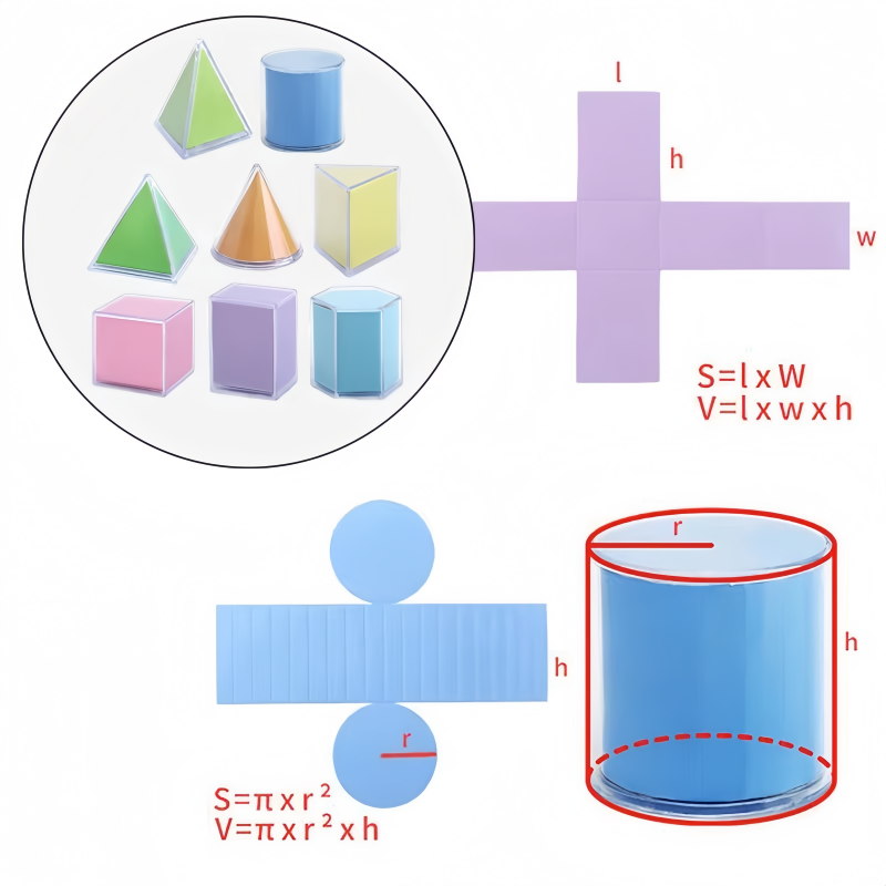 8Pcs Montessori Math Transpare - Math Manipulative Set 评论和价格