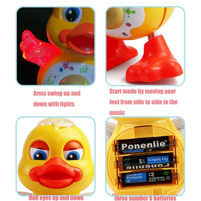 Electric Dancing Duck Toy Inte - Kids Education Music 评论和价格