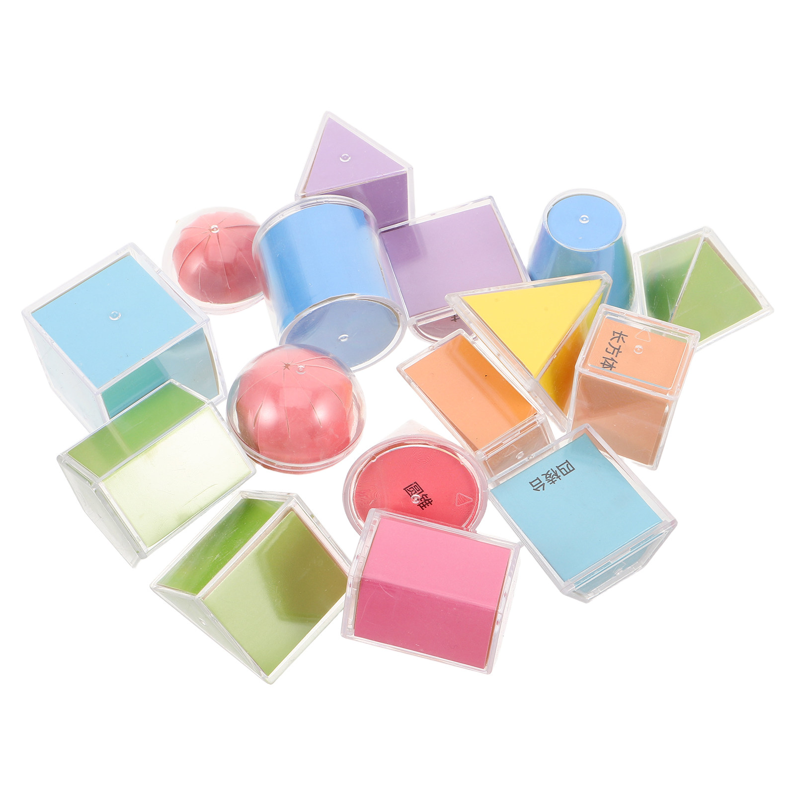 16Pcs Math Teaching Aids Geome - Math Manipulative Set 评论和价格