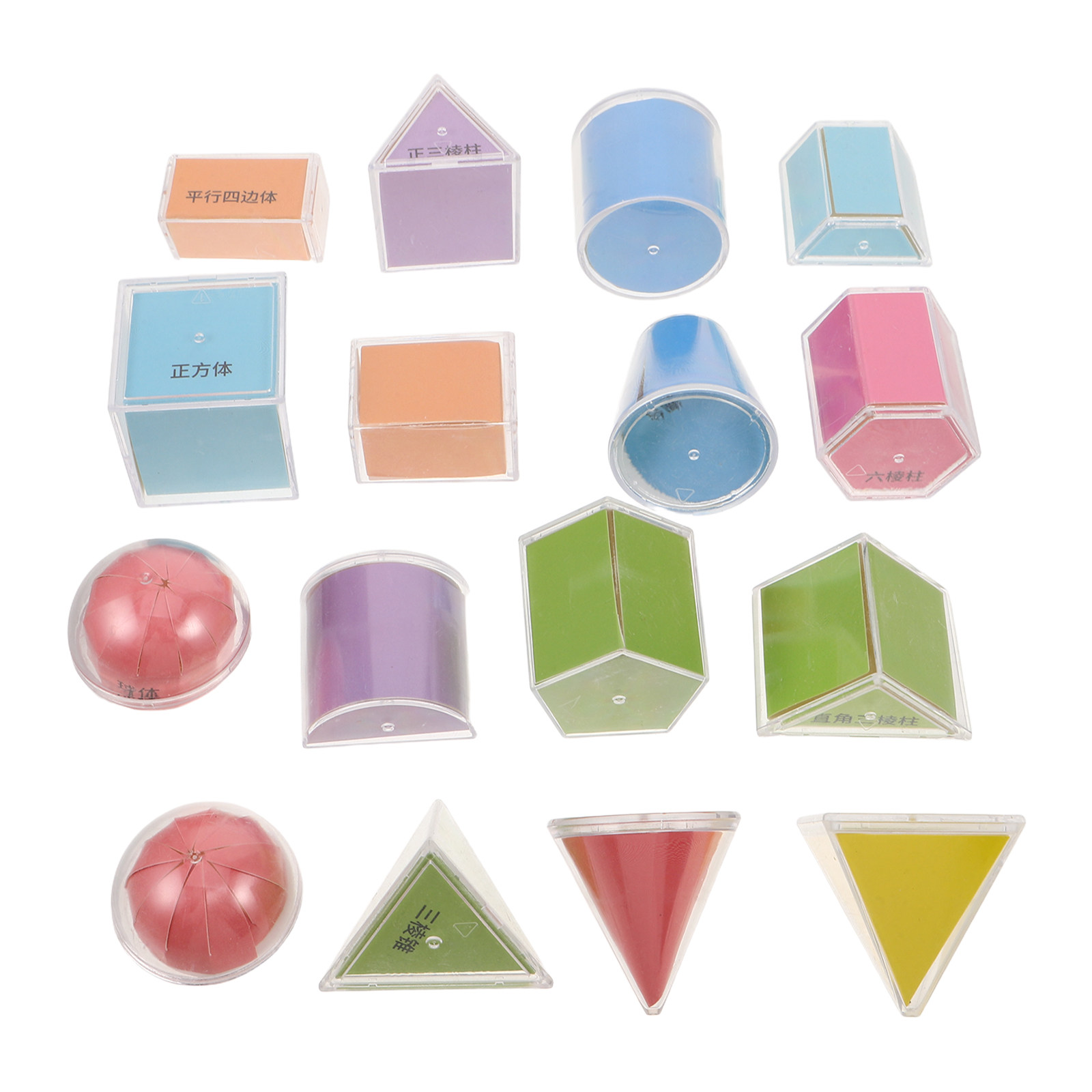 16Pcs Math Teaching Aids Geome - Math Manipulative Set 评论和价格