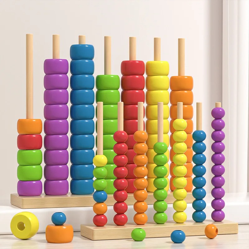 Wooden Abacus Montessori Educa - Abacus Counting Bead 评论和价格