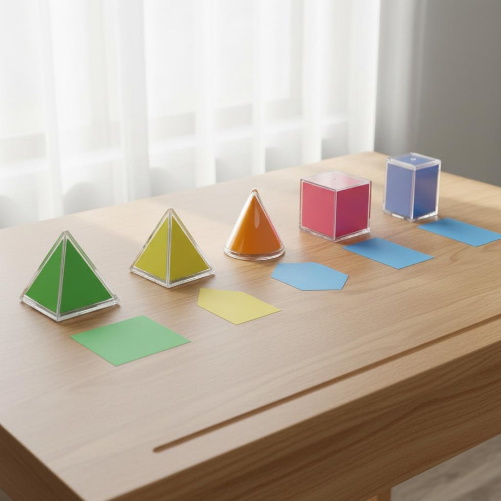 8 Pieces Transparent Geometric - Math Manipulative Set 评论和价格