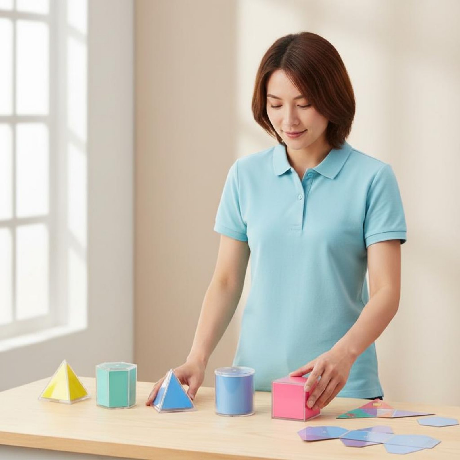 8 Pieces Transparent Geometric - Math Manipulative Set 评论和价格