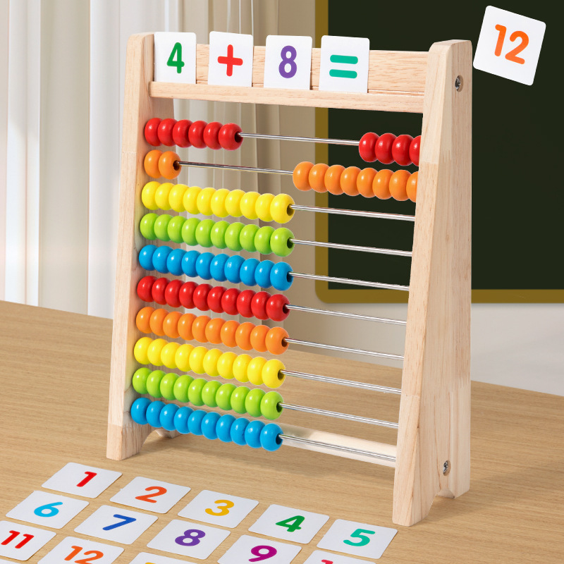 Wood Counting Beads Montessori - Abacus Counting Bead 评论和价格
