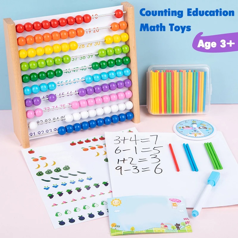 Wooden Abacus Educational Math - Abacus Counting Bead 评论和价格