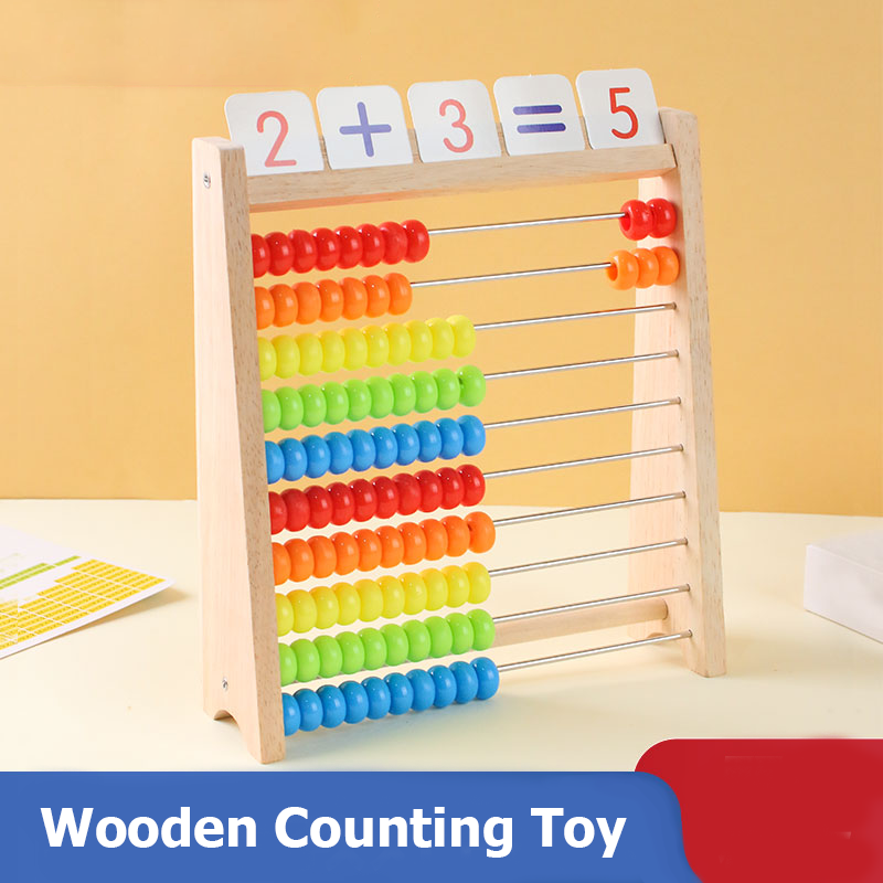 Wooden Counting Toy Abacus Mon - Abacus Counting Bead 评论和价格
