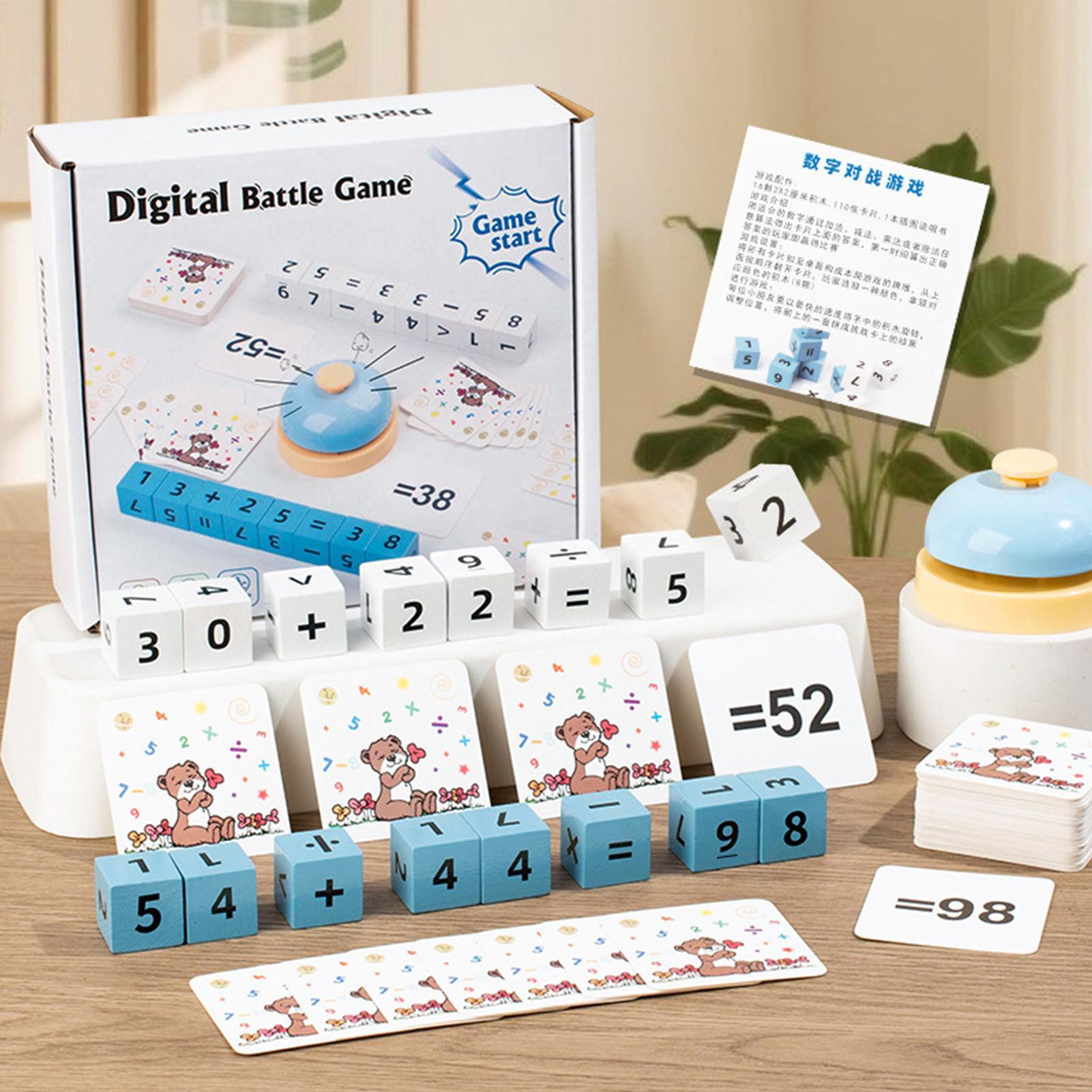 Wooden Numbers Blocks Puzzle M - Math Manipulative Set 评论和价格