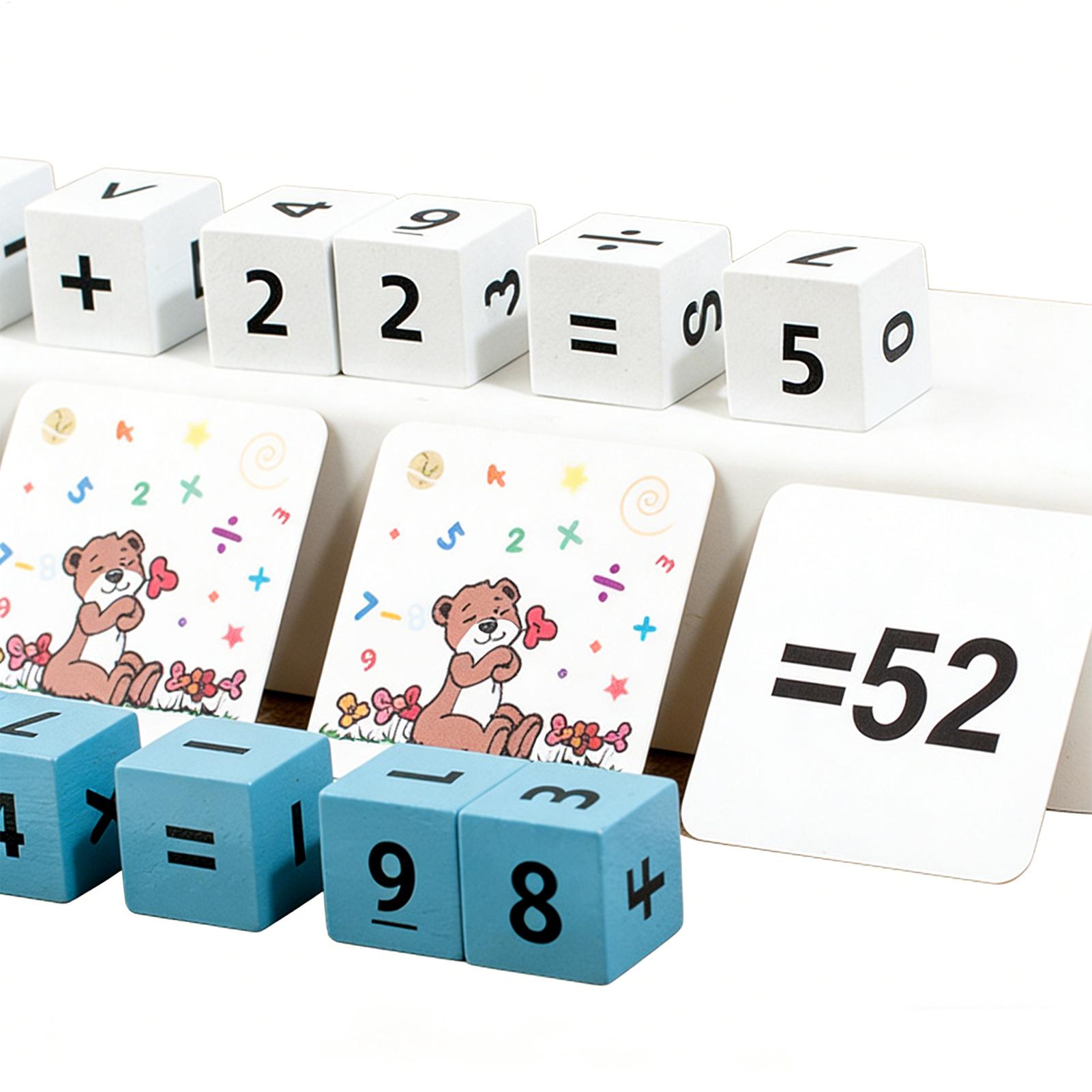 Wooden Numbers Blocks Puzzle M - Math Manipulative Set 评论和价格