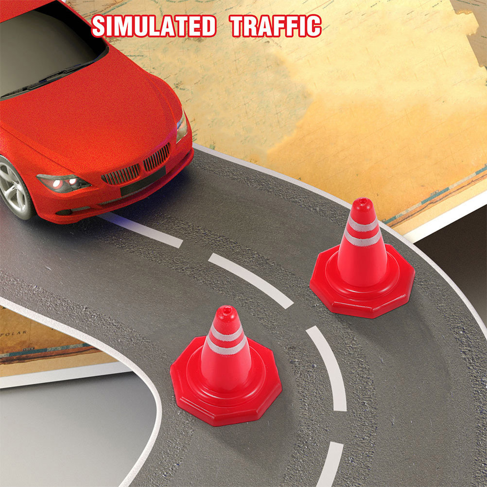24Pcs Mini Traffic Cones Red P - Kid Education 评论和价格