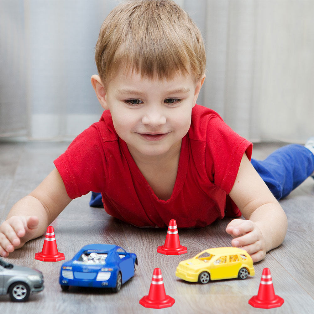 24Pcs Mini Traffic Cones Red P - Kid Education 评论和价格