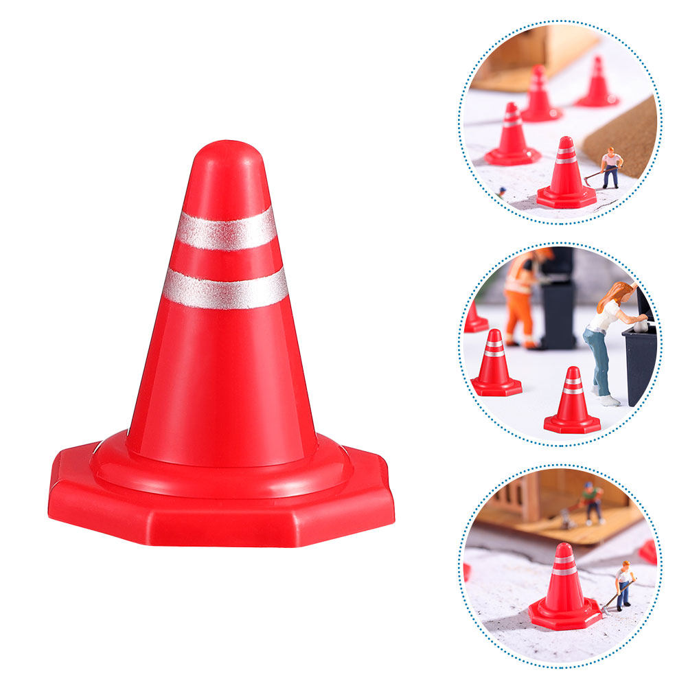 24Pcs Mini Traffic Cones Red P - Kid Education 评论和价格