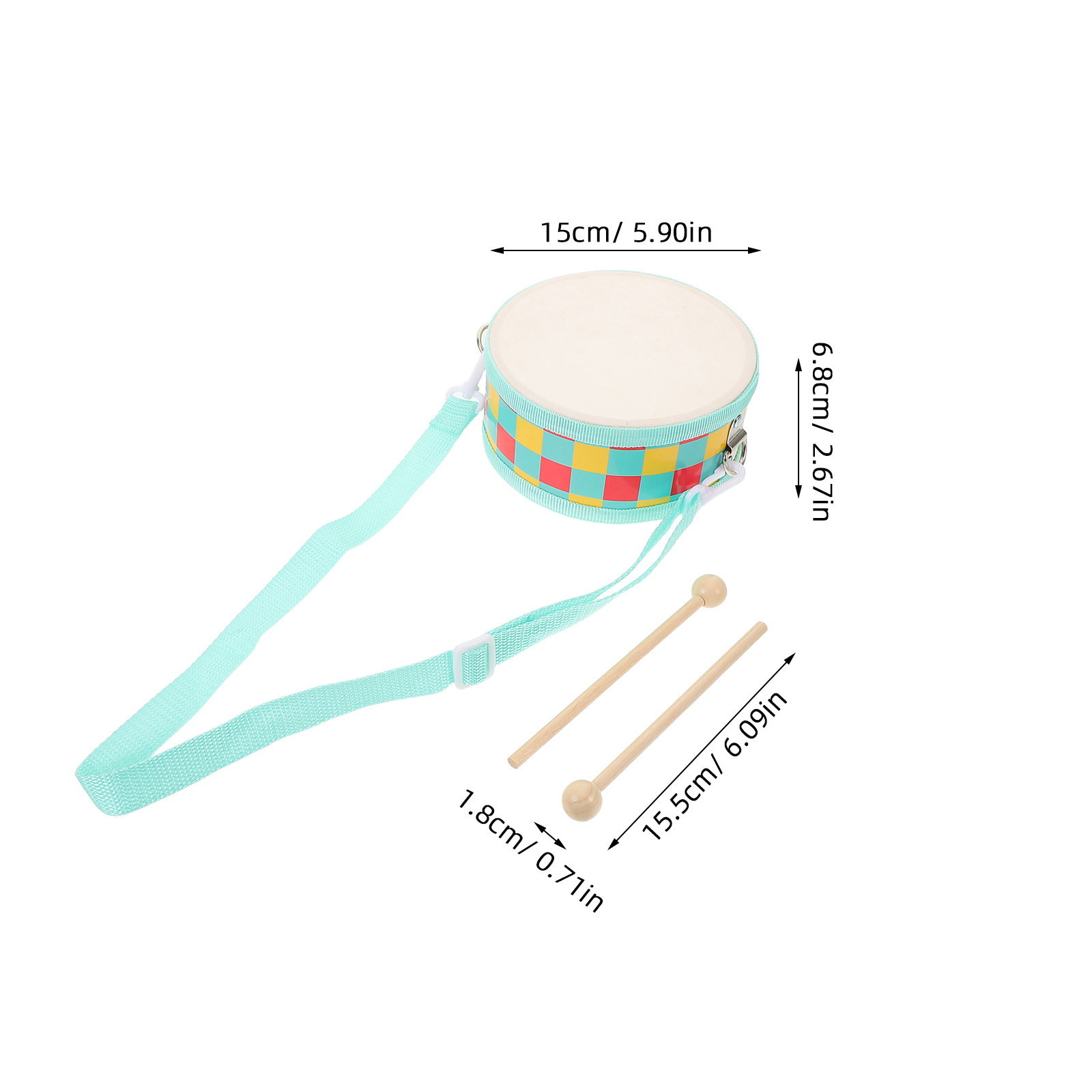 Double Sided Children's Hand D - Kids Education Music 评论和价格